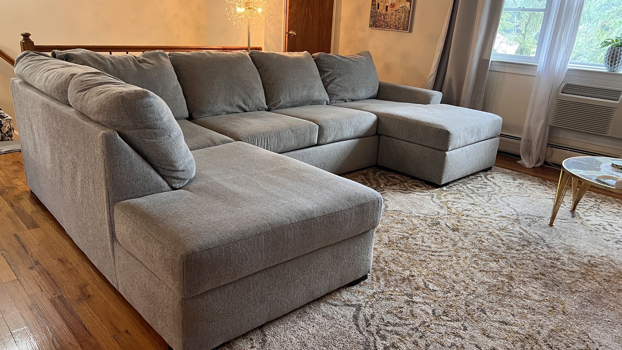 Gray Sectional Chaise Sofa