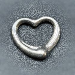 Tiffany & Co Elsa Peretti Open Heart 925 Sterling Silver Pendant Spain