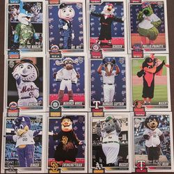 Topps mascot trading cards