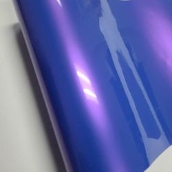 Gloss Purple To Blue Color Shift Vinyl Car Wrap 60ft X 5ft