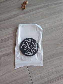 Morale patch " this is my peace sign"