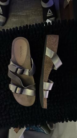 Merona Metallic Slide Sandals