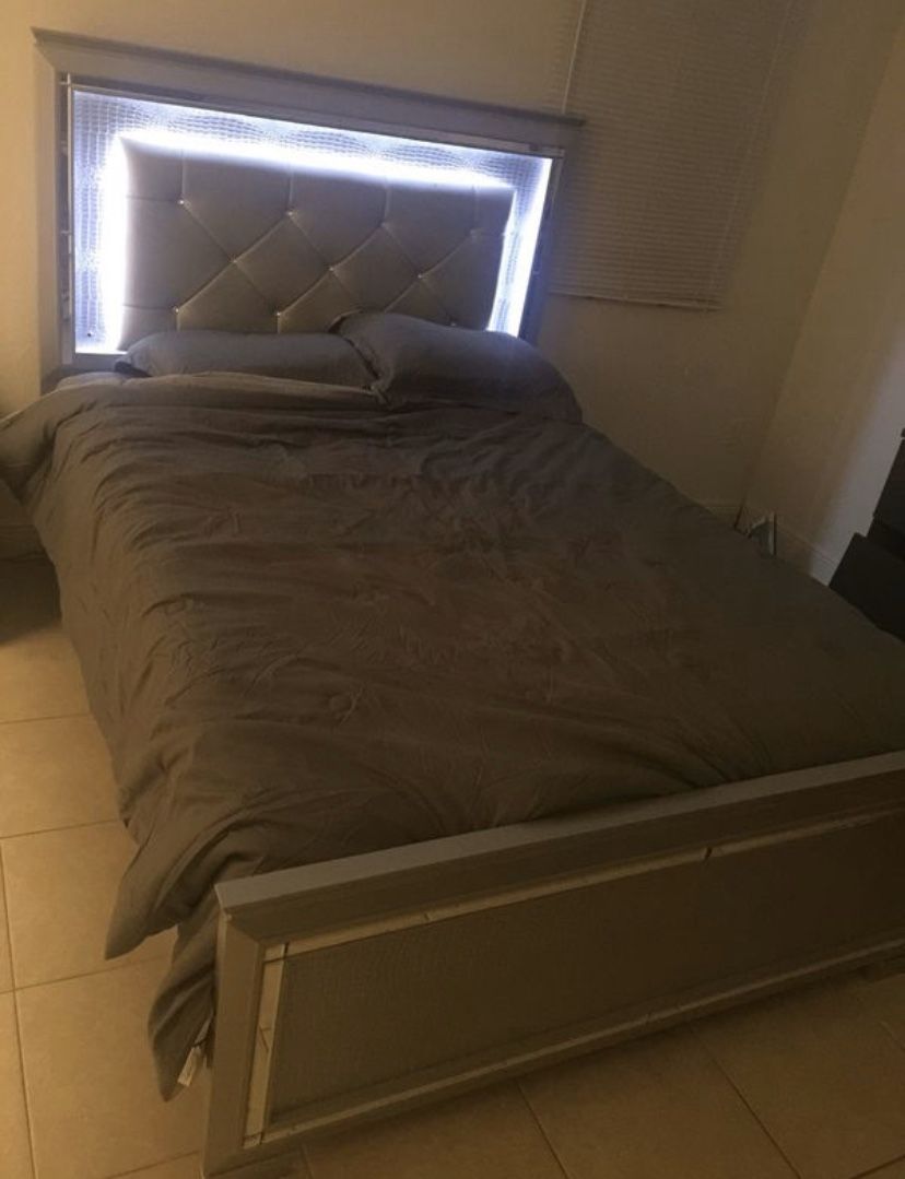 Bed frame and mattress