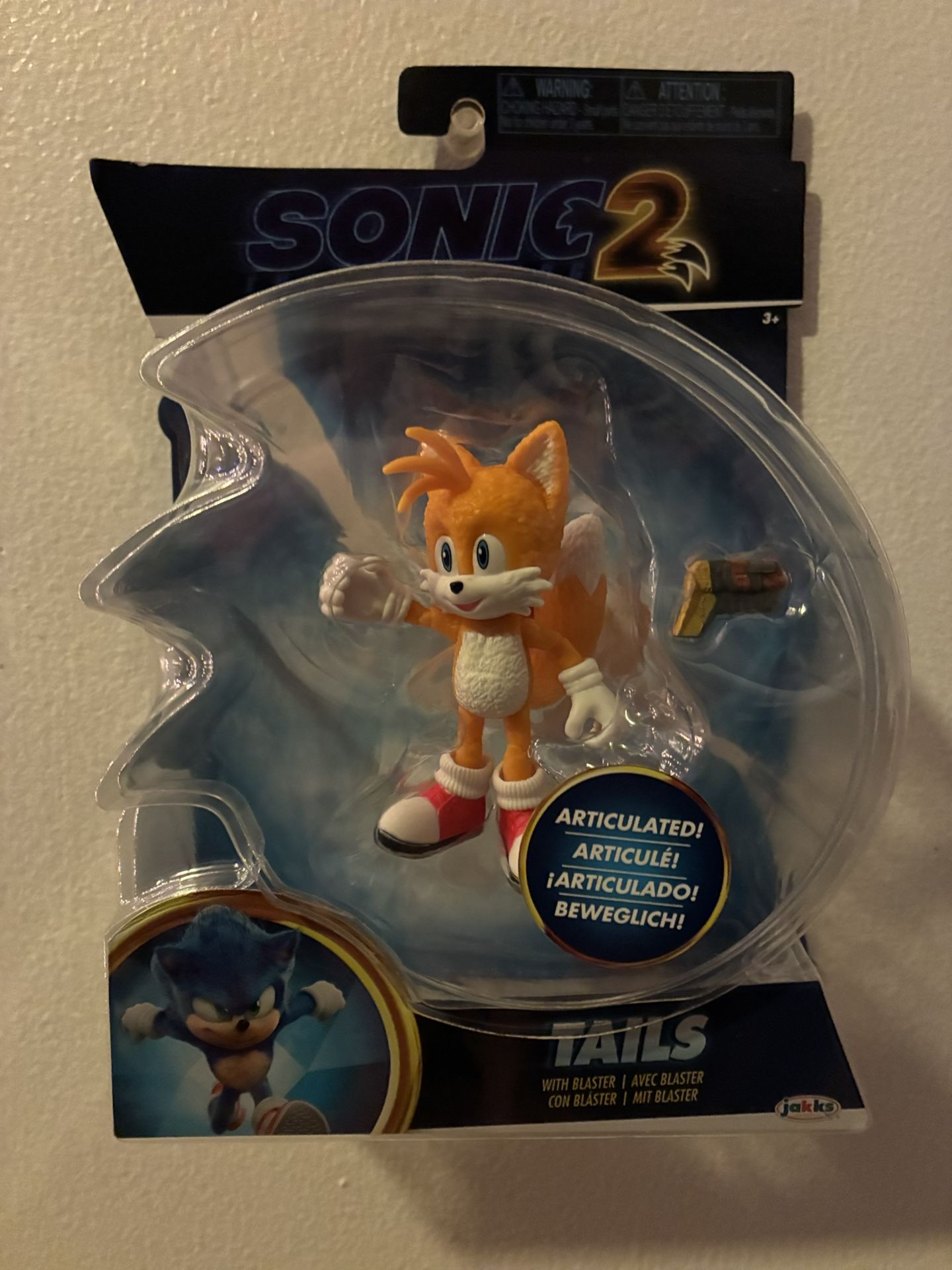 Tails 4” Figure – Sonic 2 Movie Edition (New)