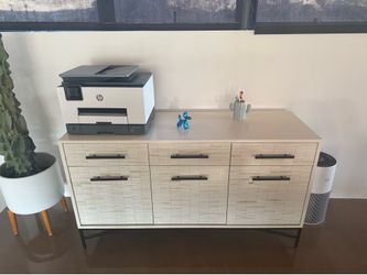 West Elm Wood Tiled Buffet/Media Console – 54"