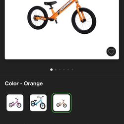 Strider Bike ( Orange) New!!