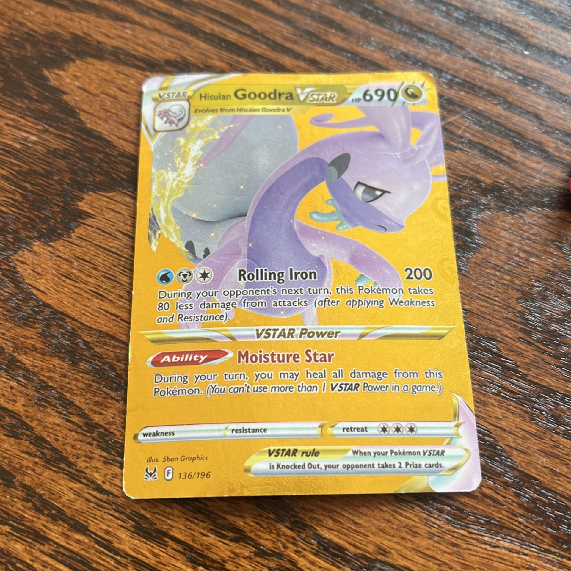 Goodra V Star Pokémon Card