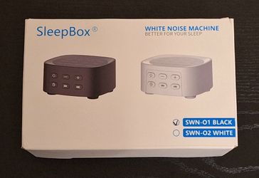 SLEEPBOX WHITE NOISE MACHINE - NEW IN BOX