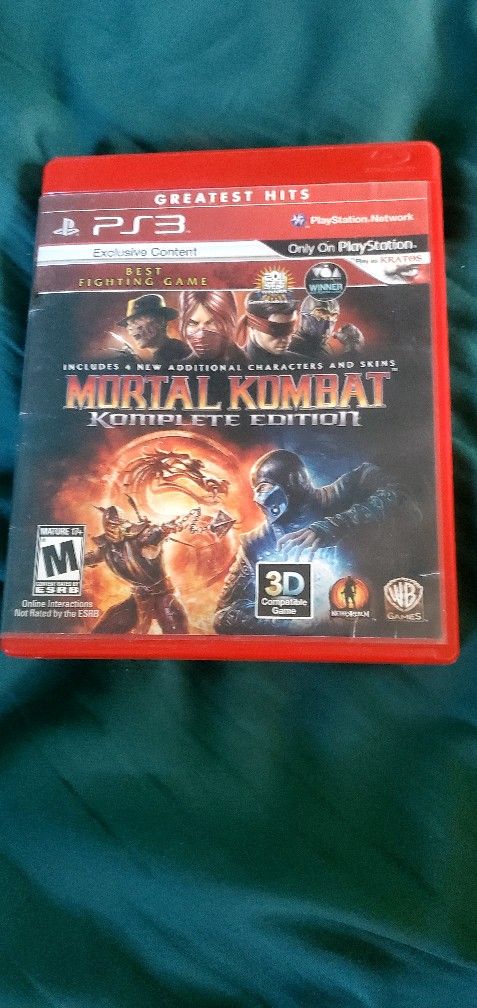 Mortal Kombat Komplete Edition for PS3