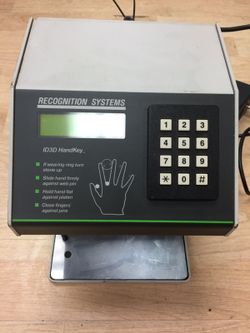ID3D HandKey RECOGNITION SYSTEMS $60