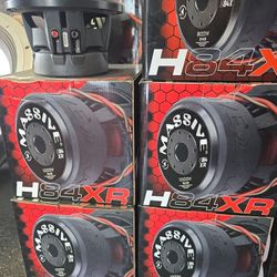 Massive Audio 8" 1000W RMS 4-Ohm 2.5" DVC Subwoofer Hippo Series MA-H84XR