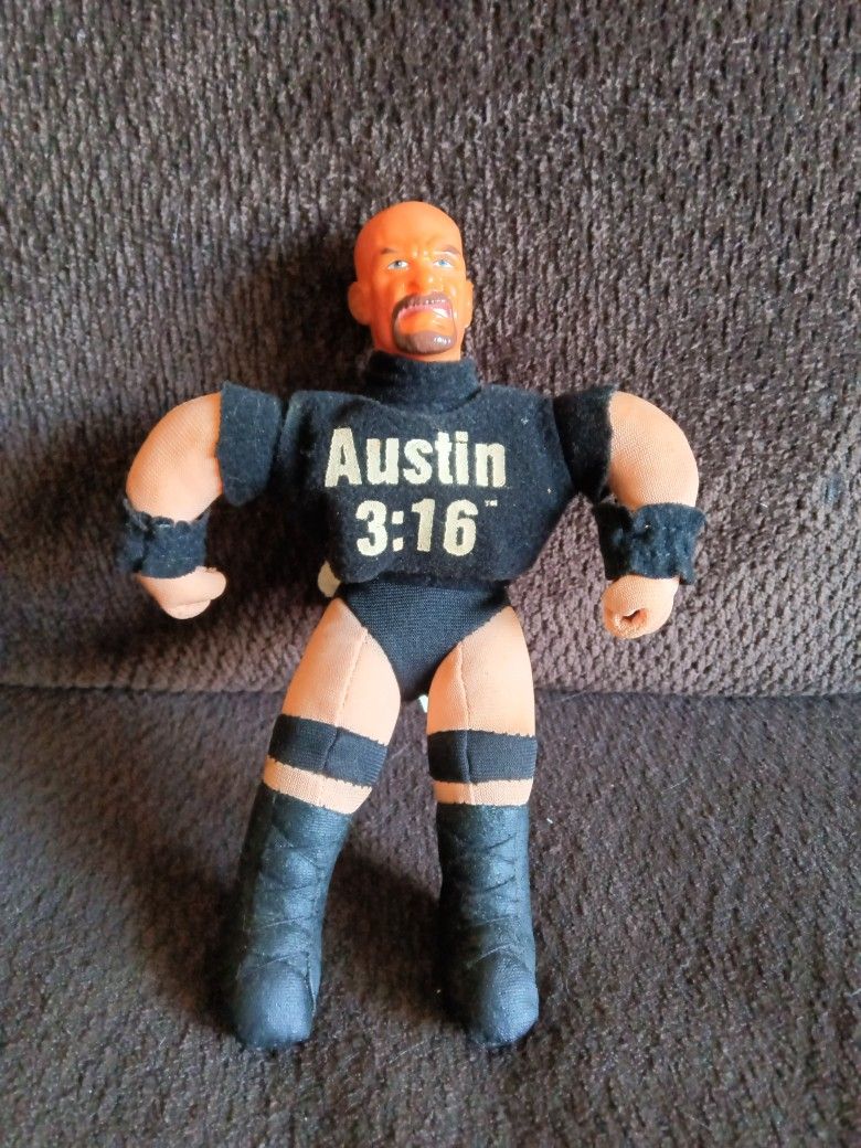 WWF 1999 Holiday Fair Mischief Makers Austin 3:16 Figure