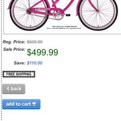 Hello Kitty Nirve sports beach cruiser