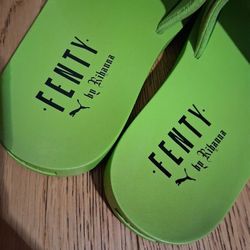 Fenty Puma x RIHANNA Neon Green Surf Slides