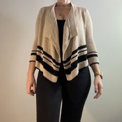 Loft Tan & Black Cardigan 