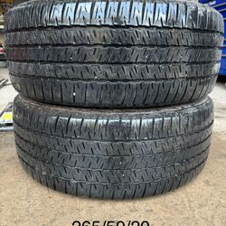 (2) - 265/50/20 Nexen Roadian HTX2 Take Off Tires