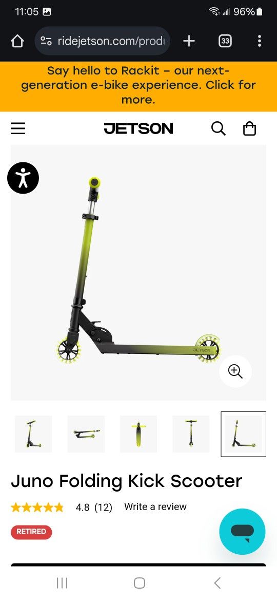 Jetson Folding Kick Scooter