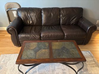 Leather couch