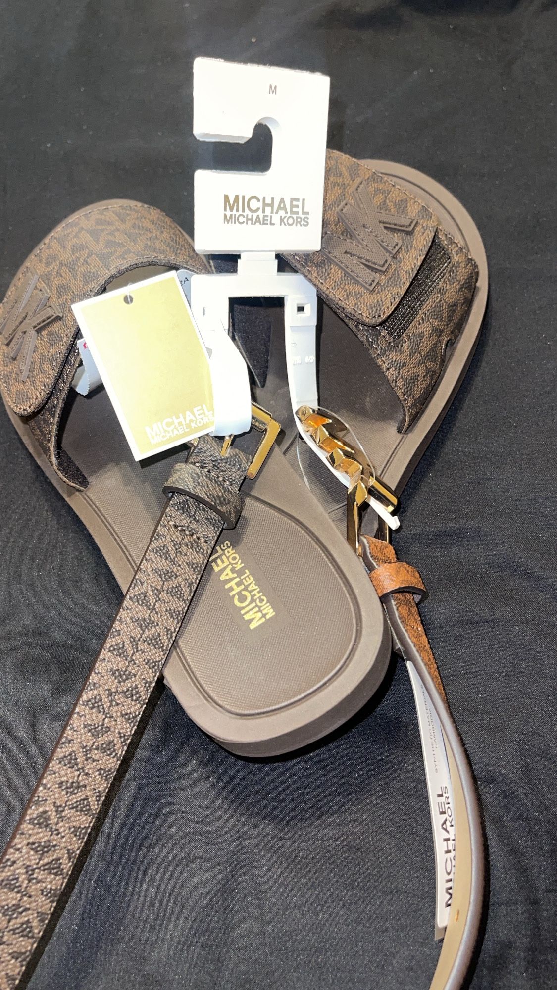 Michael Kors, slides, and 2 belts (authentic)