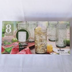 TRITAN TUMBLER SET 8-PACK Available in Green
