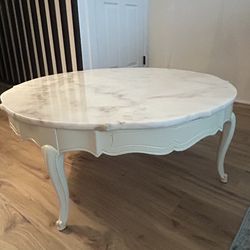 Solid Marble Vintage Coffee Table Unique