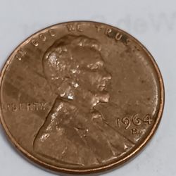 This One Is A Treasury Piece It's A (1964D)DDDIE Lincoln Bicentennial Wheat Penny 
