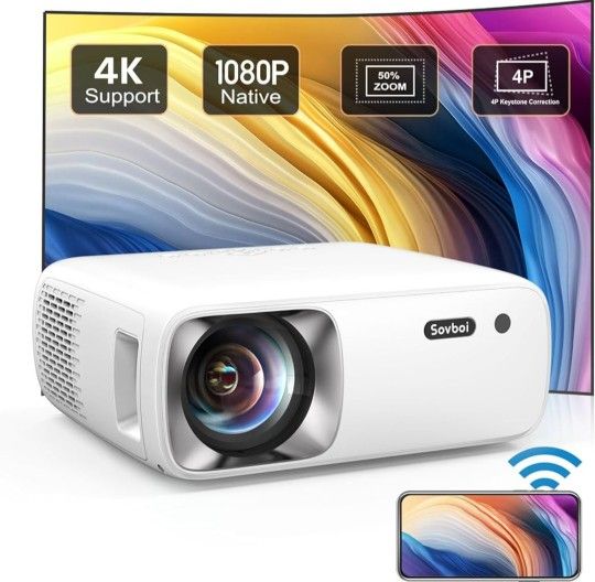HD 1080P Smart Projector & Roku