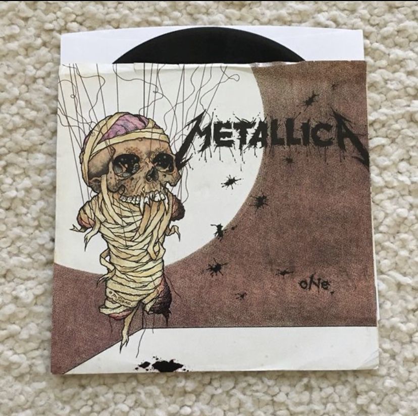 Metallica “One” vinyl 7” single 1988 Elektra Records nice clean copy