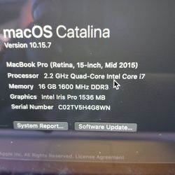 MacBook Pro (Retina, 15-inch, Mid 2015)