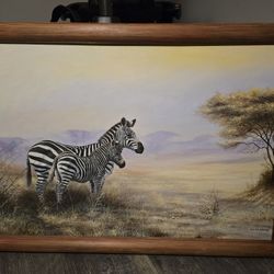 2 African Oil Painting