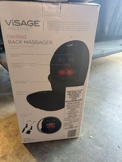 Heated back massager