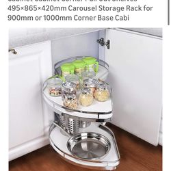 Kitchen Organizer Rotating Corner Pull Out Shelf 