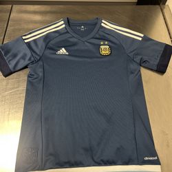 Adidas ARGENTINA 2016 2017 AWAY FOOTBALL SHIRT SOCCER JERSEY Men Size S Blue