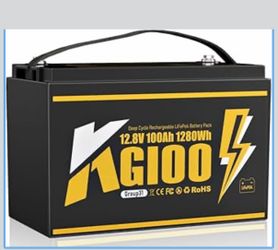 12V 100Ah LiFePO4 Battery,BCI Group 31 Lithium Battery with Built-in 100A BMS,15000 Cycles Lithium Iron Phosphate Battery Perfect for Trolling Motors,