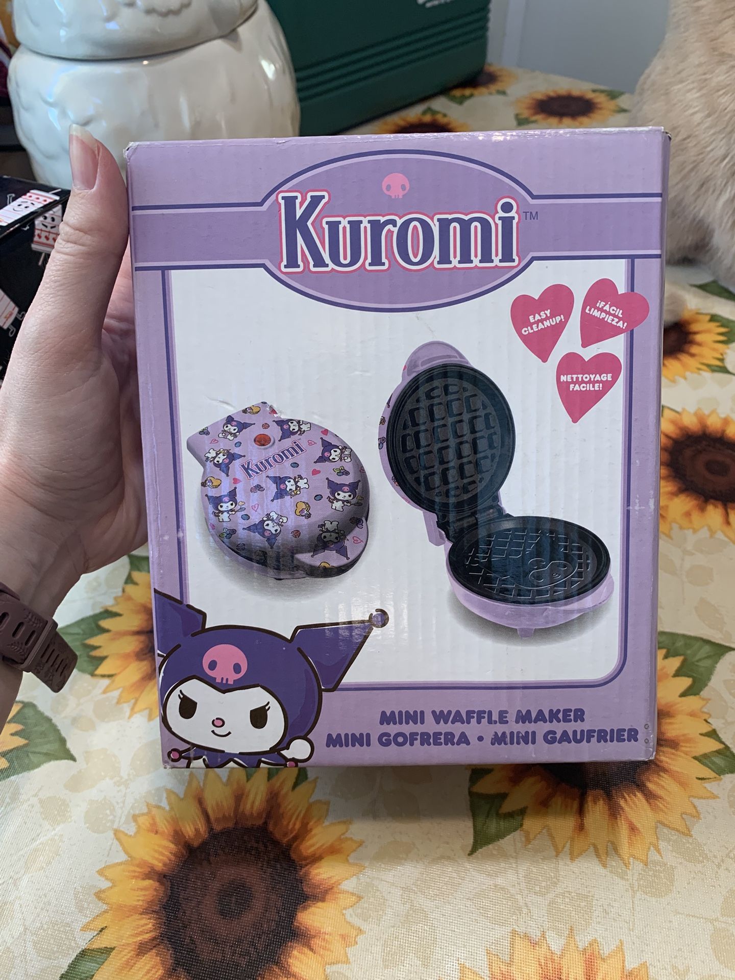 Brand New Inbox Never Used Kuromi Mini Waffle Maker