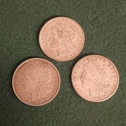 1921 Morgan Silver Dollars P,D,S