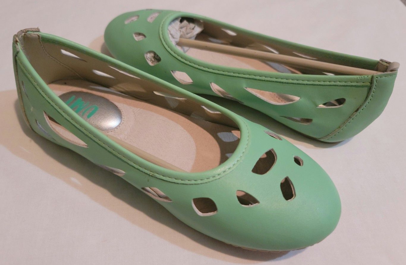 Umi Vianne II Ballet Flats, NIB, SZ. 1 Kids, Mint Green