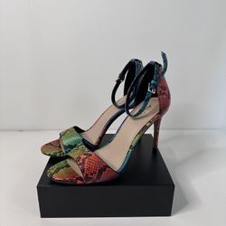 ALDO Shoes Women’s Size 7.5 Multicolor Snake Print Heels