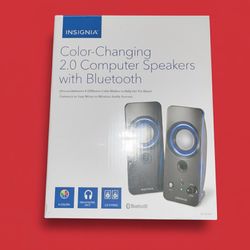 Insignia Color Changing 2.0 Computer Speakers| With Bluetooth!