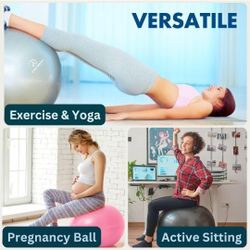 ProBody Exercise, Yoga Ball,  Stability, Fitness, Balance, Workout Ball