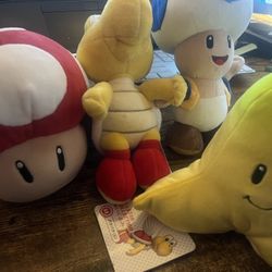 4 New Super Mario All Star Collection stuffies Still Have Tags