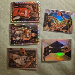 5 refractor Basketball cards  with 2rcs..Select Mosaic and Topps Chrome