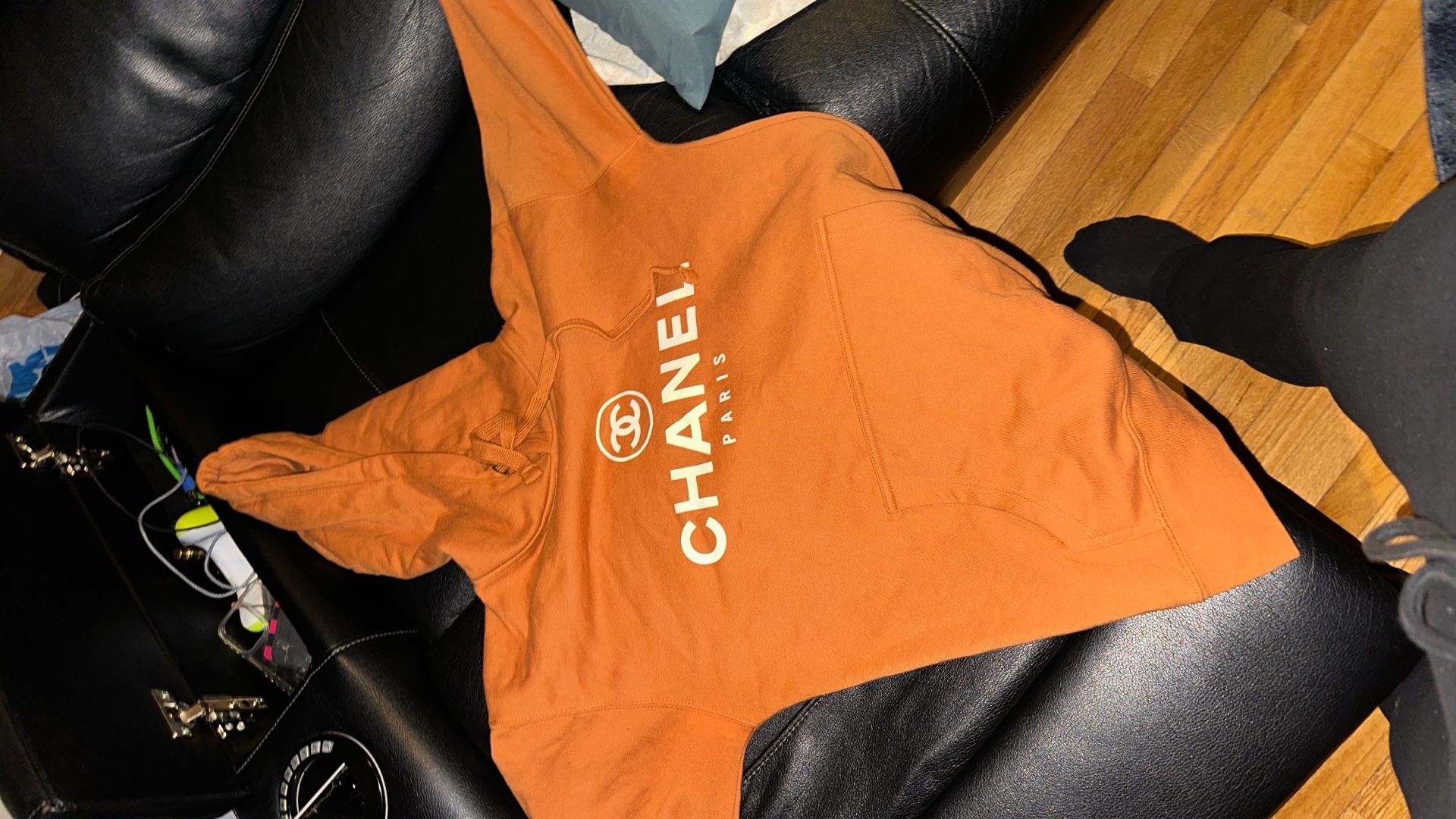 Cc Hoodie Dark Burnt Orange