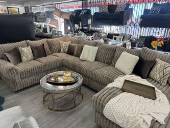 🤎🤍Custom made Tik Tok Viral Sectional!! 🤎🩵