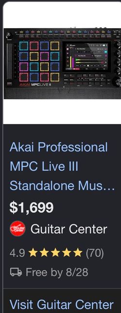 Akai MPC Live III Music Production Workstation