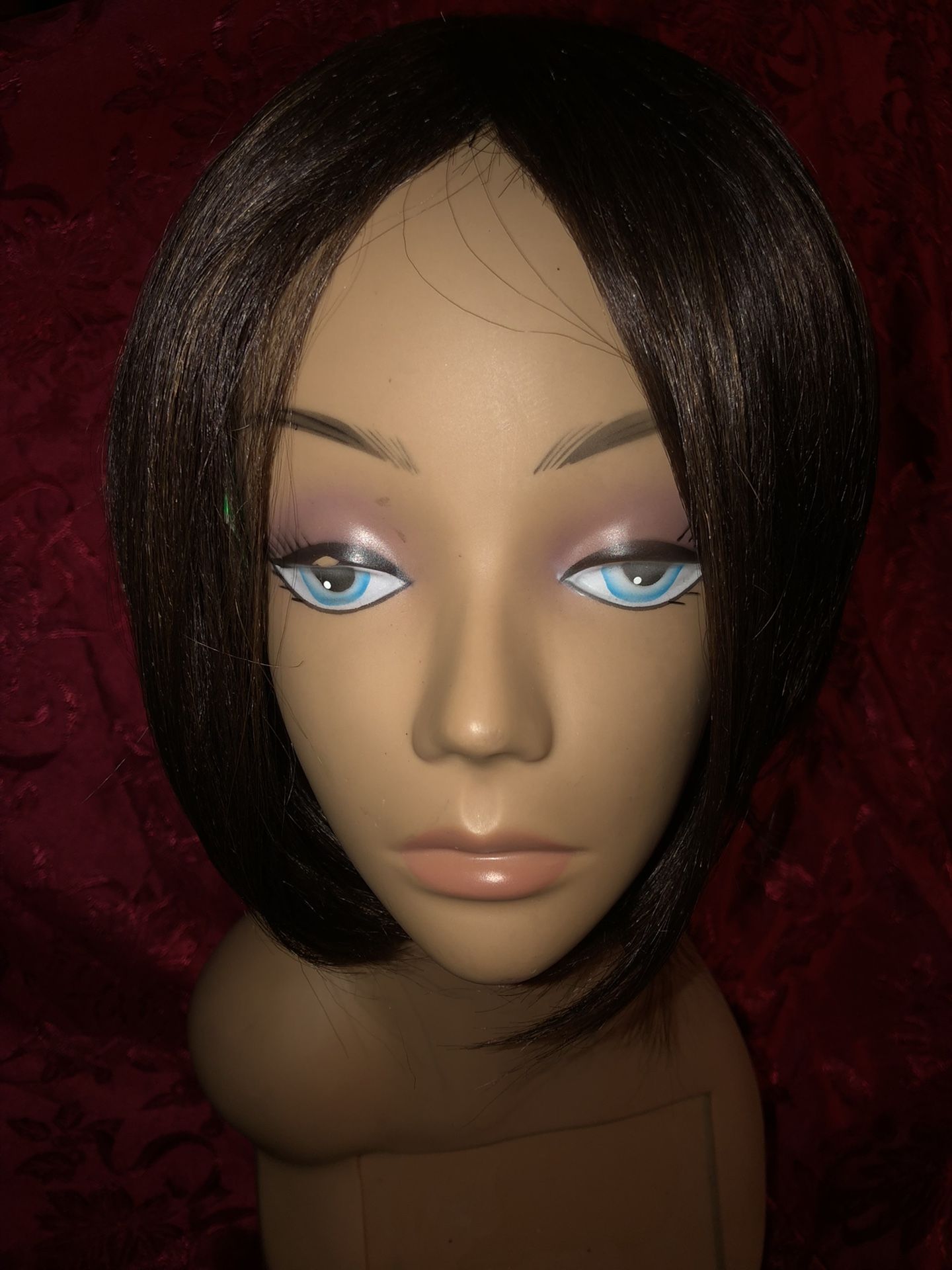 Brown Bobcut Wig 