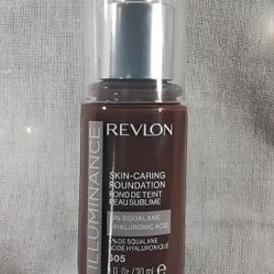 Revlon Illuminance Skin-Caring Foundation 605 Rich Mahogany 1.0 fl oz