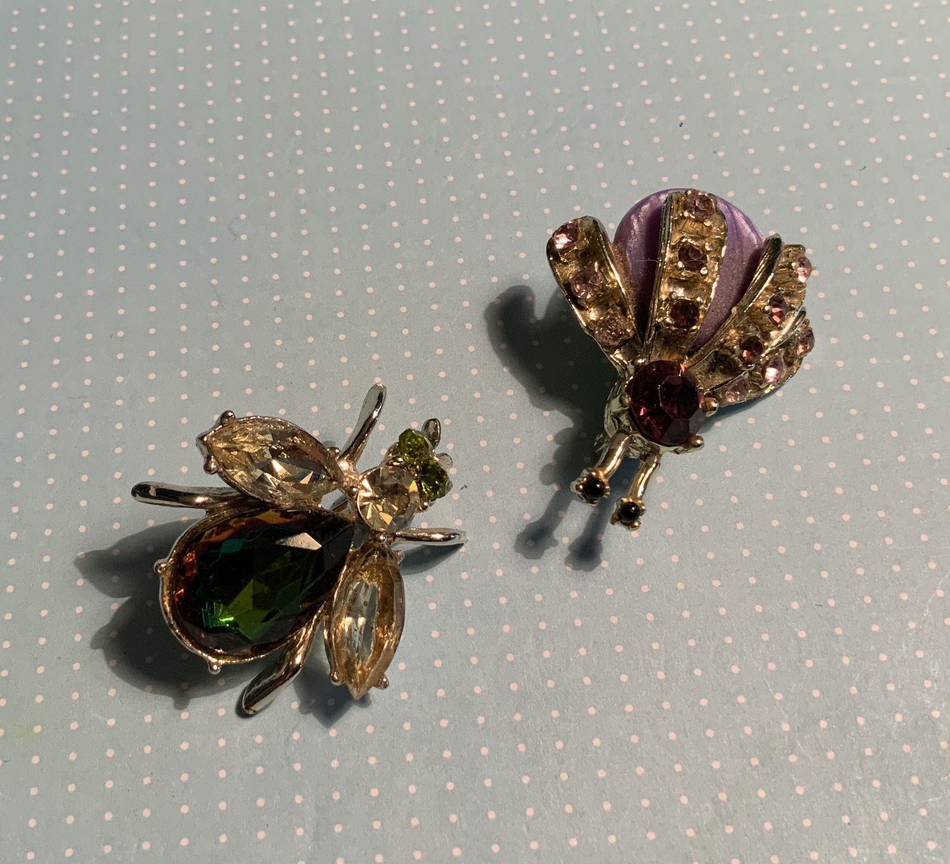 Two Bug Brooches 