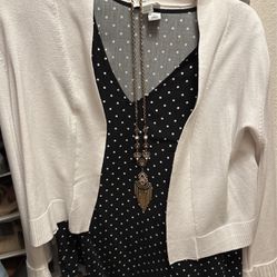 Cropped Cardigan And Flutter Sleeve Top