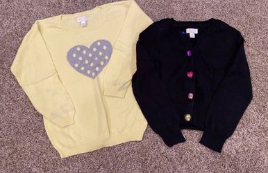 Girls 5/6 sweater/shirt lot